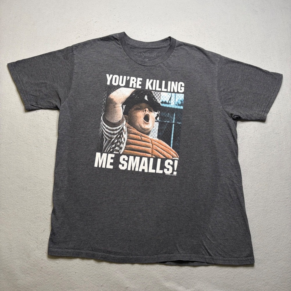 The Sandlot T-Shirt Mens XL Gray You're Killing Me Smalls Graphic Distressed Tee